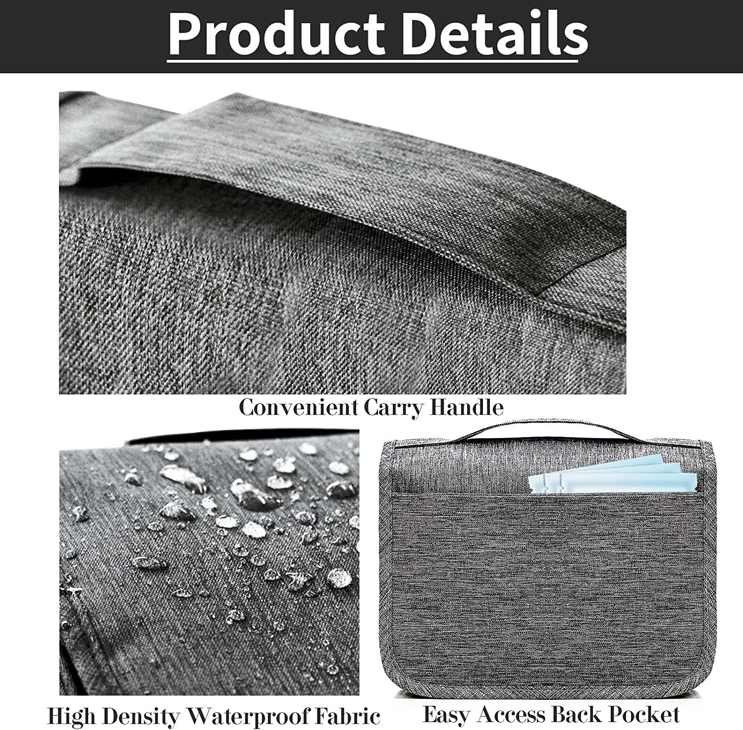 Portable travel bag toiletry bags for men and women