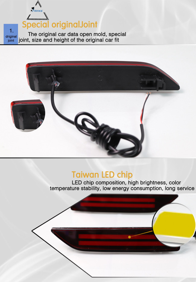 Honda Brv Led Rear Bumper Light 2015-2016 With Red Color Low Power Consumption