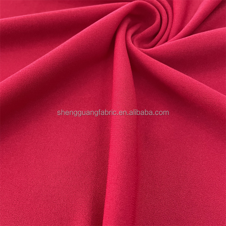 Yarn Dyed Warp 100% Polyester Single Jersey Fabric For Sportswear Resistant To Flames