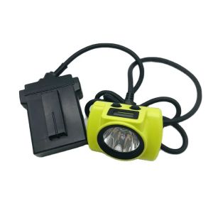 Explosion proof IP68 Corded Led Miner Headlamp 25000 LUX 60 hrs Runtime