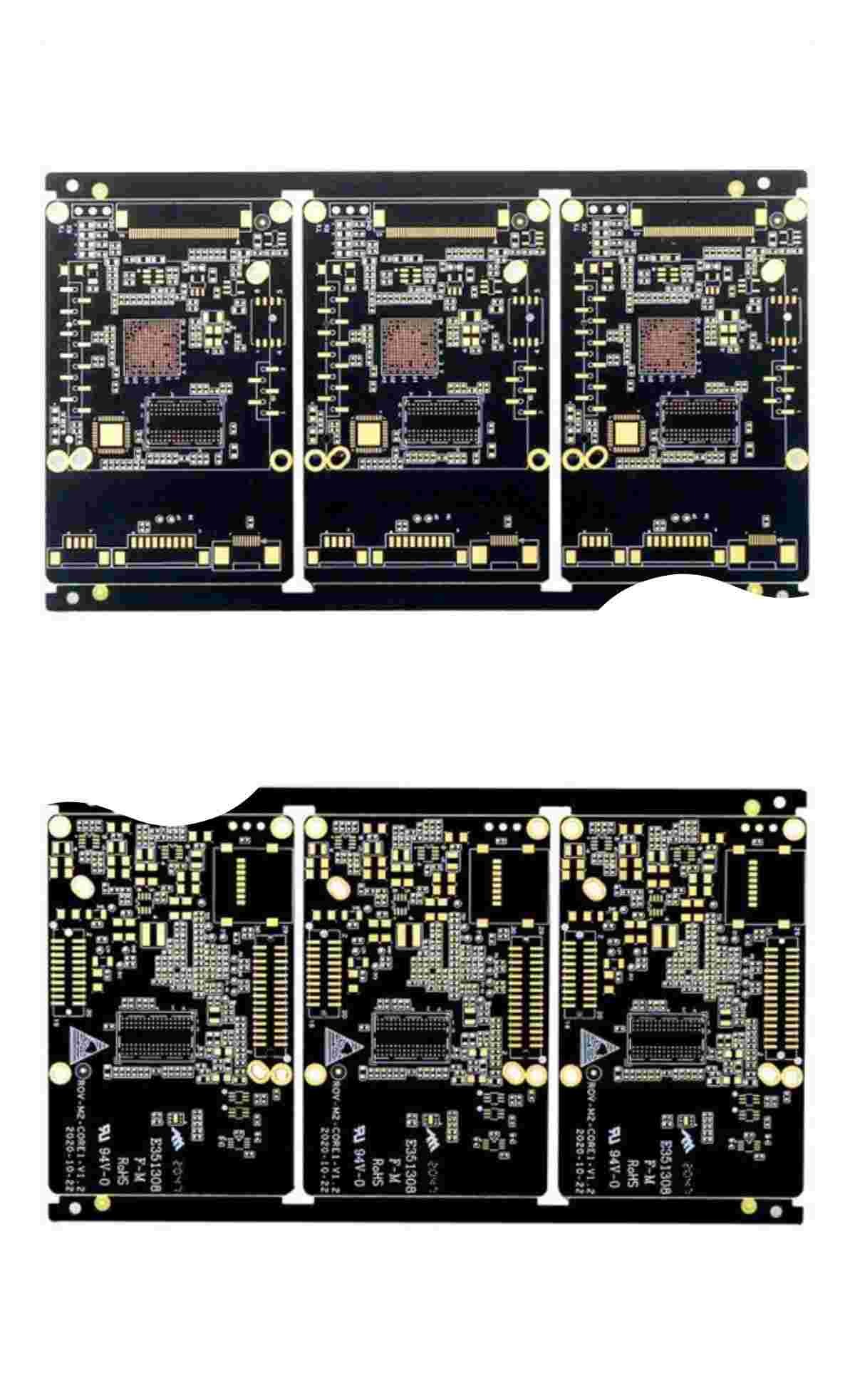 High Density Interconnect HDI PCB Board 3oz 2.4mm 14 Layer Black Color