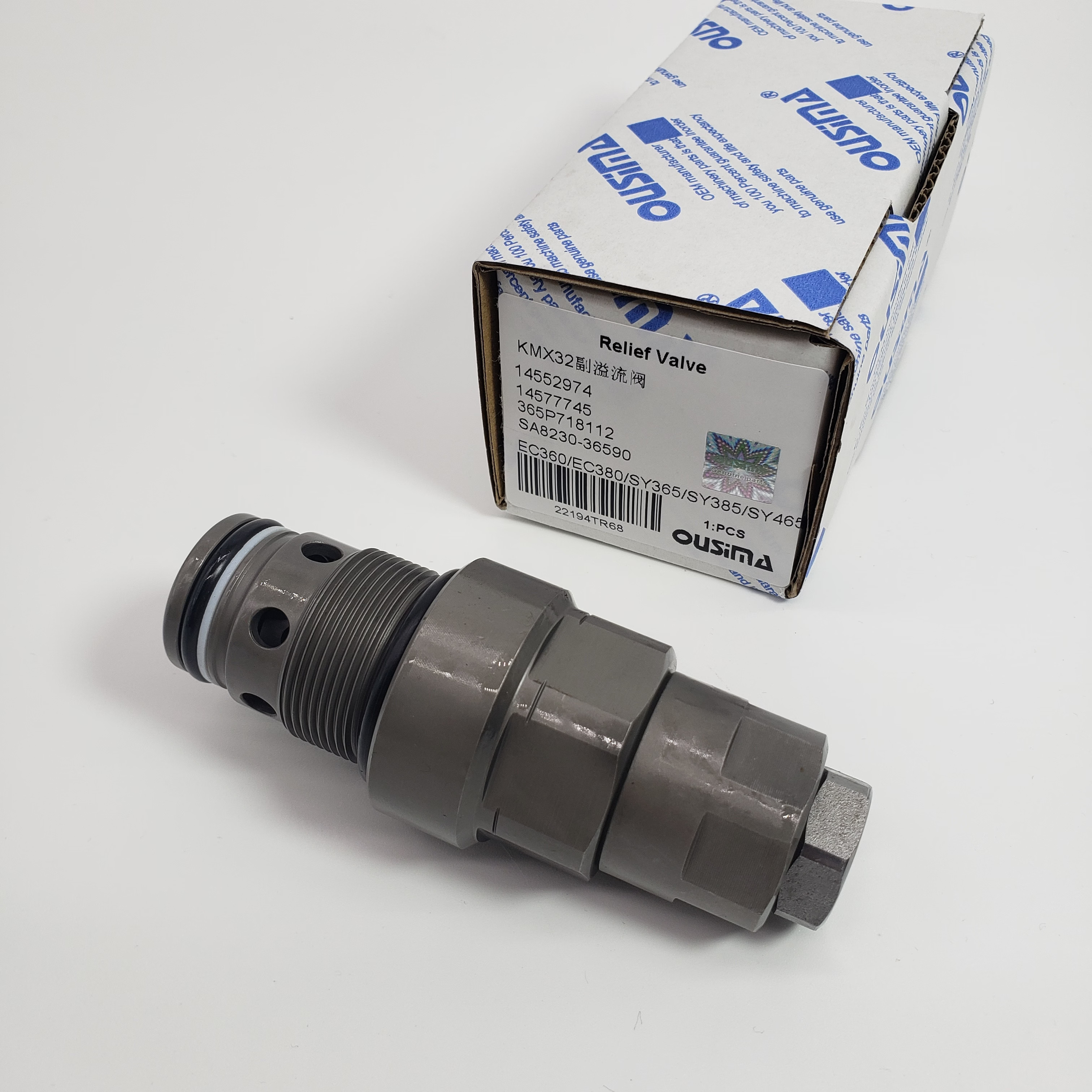 14552974 14577745 Relief Valve 365P718112 SA8230-36590 For EC360 EC380 SY365 SY385 SY465 XGMA470 HD2045 XCMG370 SY485