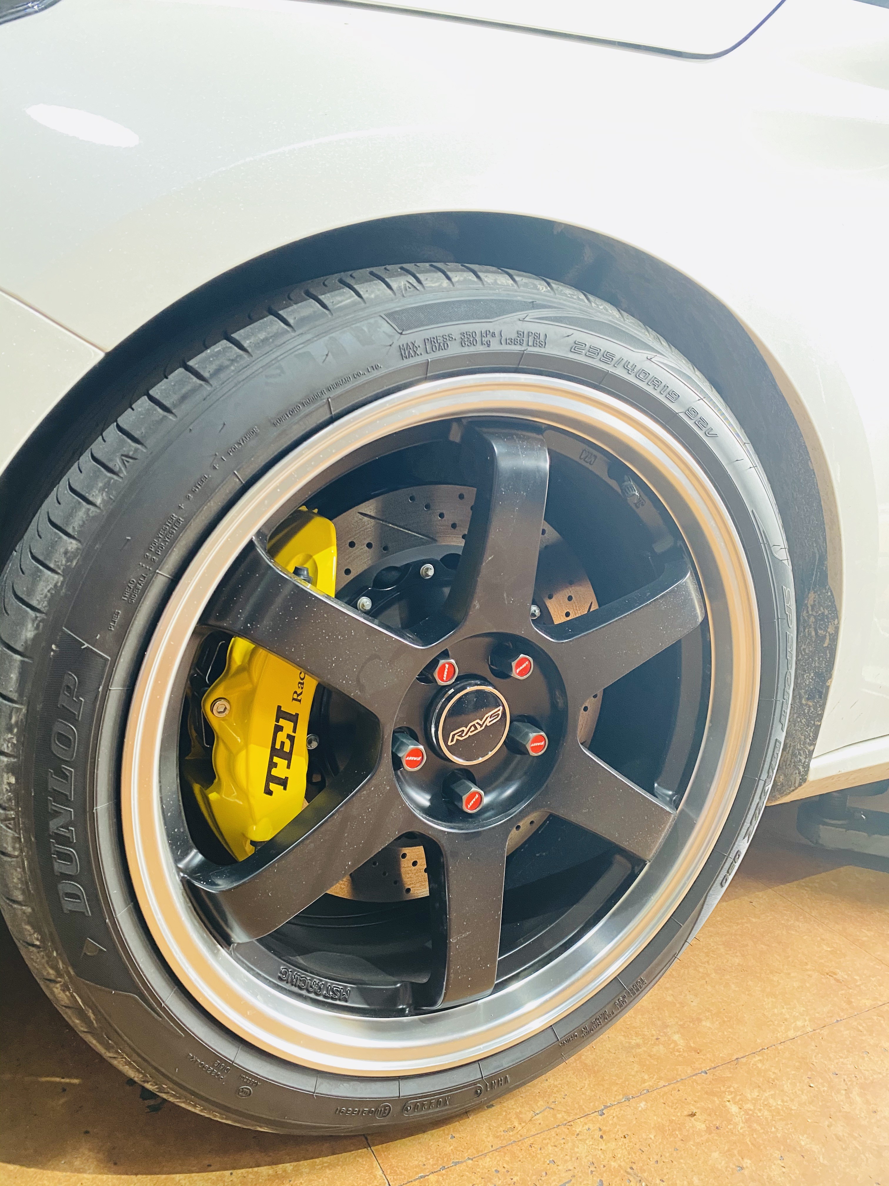 Nissan TEANA installed Big Brake Kits 4 Piston Forged Calipers With Needed Hardware P40NS