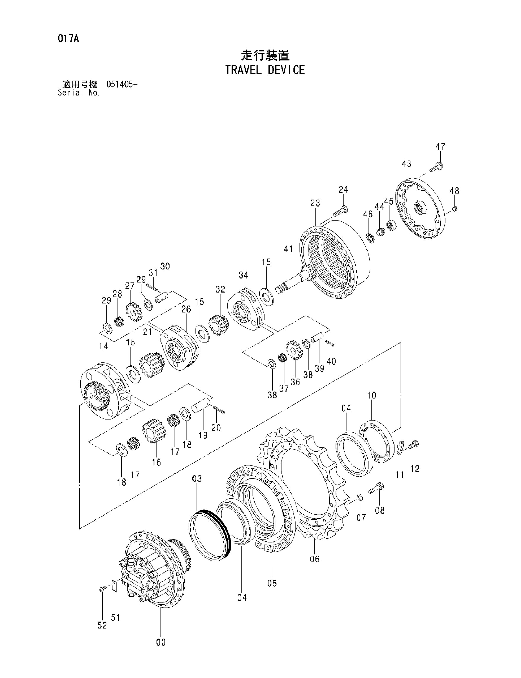 TGFQ 9281921 ZX330-3 Final Drive Excavator Hitachi Travel OEM ODM