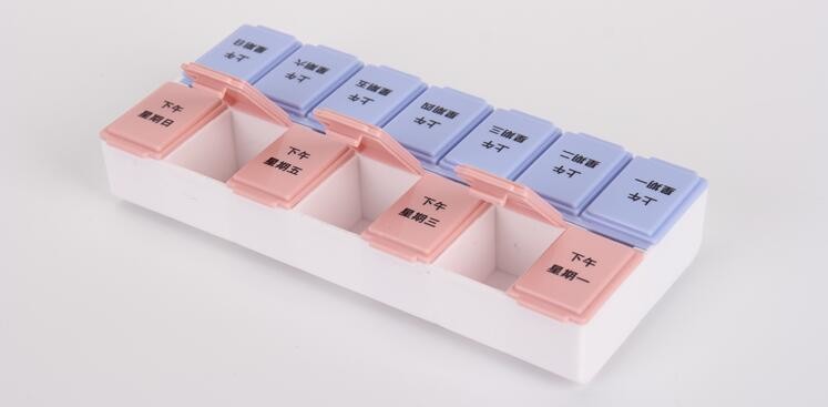 Portable Creative style foldable travel plastic cup with pill case, Random color creative travel cup with pill case for