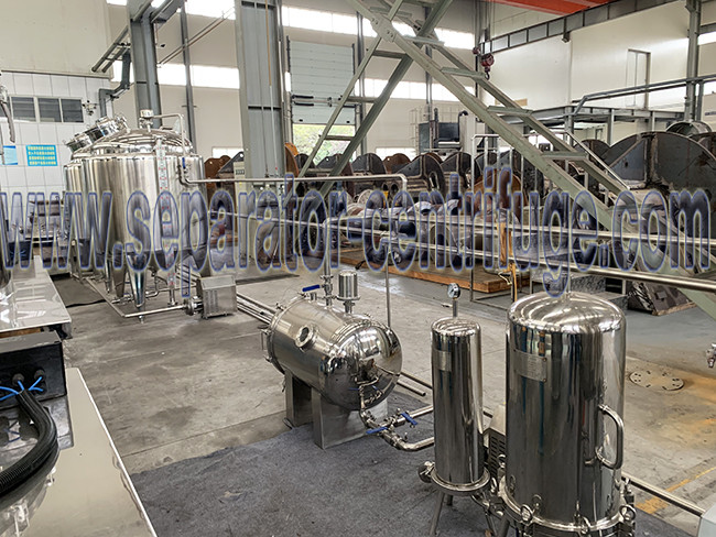 Ethanol Recovery Basket Centrifuge Machine Hemp Oil Extraction Machinery Processing Line