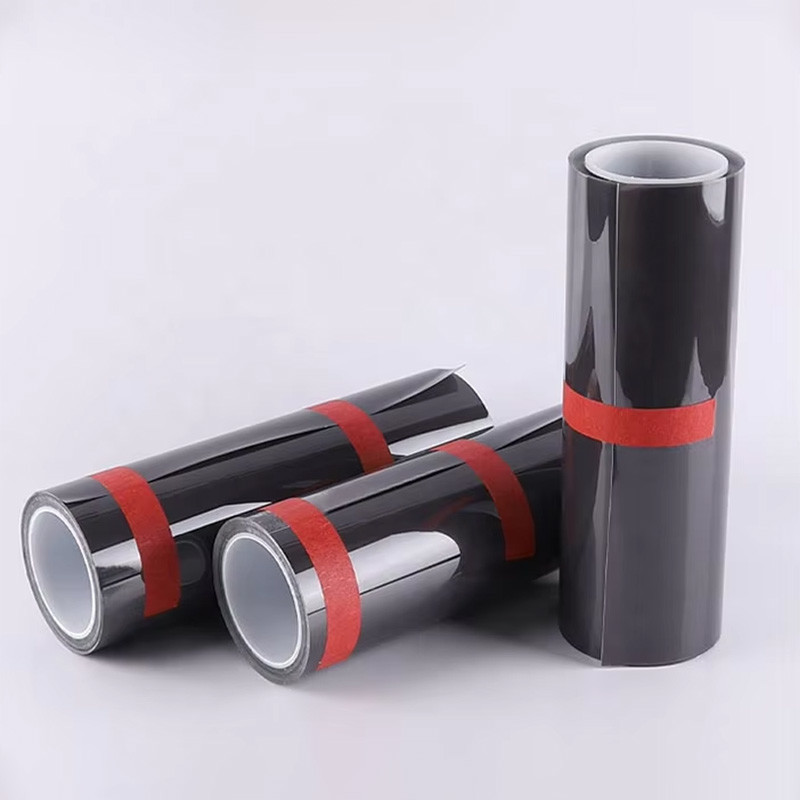 Self Adhesive 6.5mil TPU Black Car Headlight Film PPF Film For Headlights