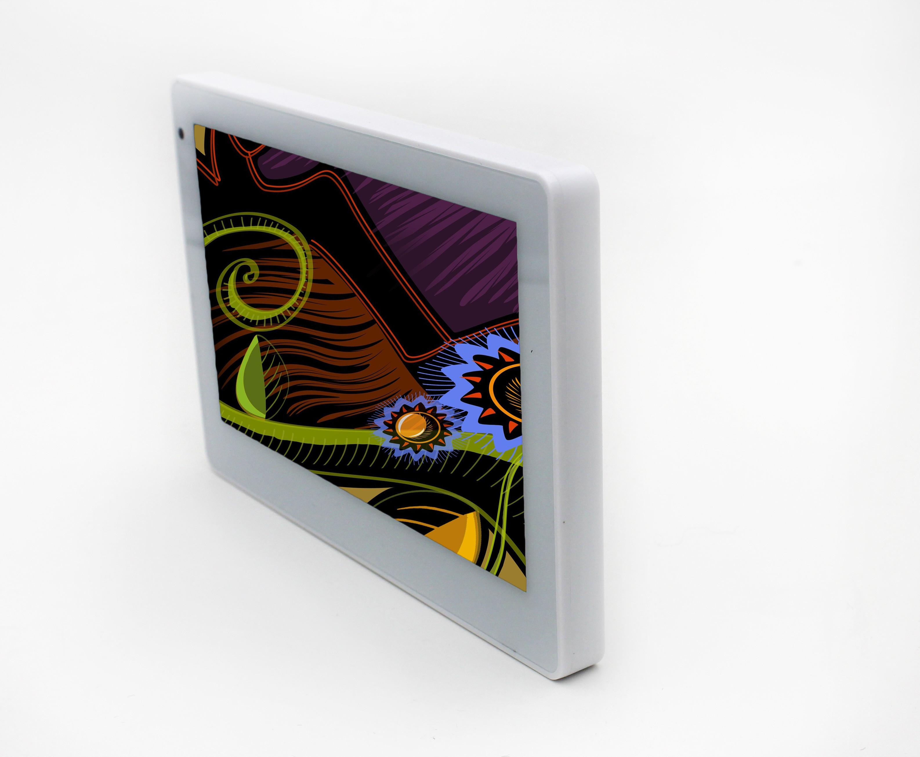 Touchscreen 7 Inch Wall Mount With Power over Ethernet POE