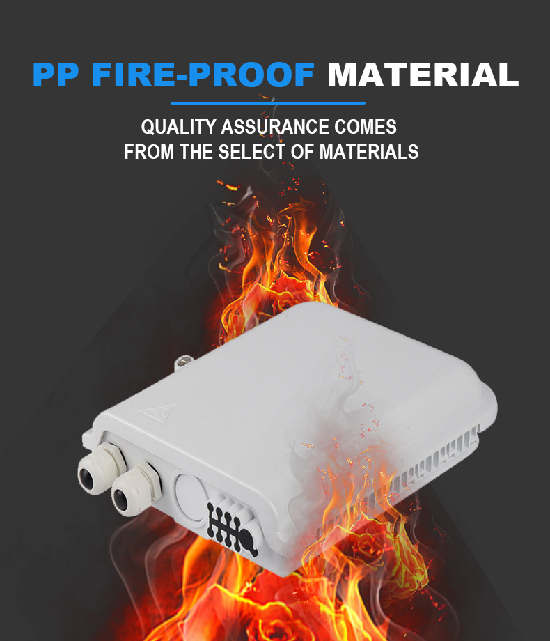 IP66 Waterproof 8 SC 1*8 Splitter FTTH Terminal Box