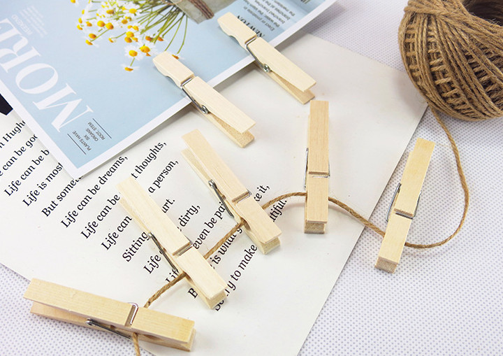 Various Size Mixed Colors Asslorted Colors Solid Wood Clothpins Clips Pegs with Animal Fruit Christmas 72 X 14mm