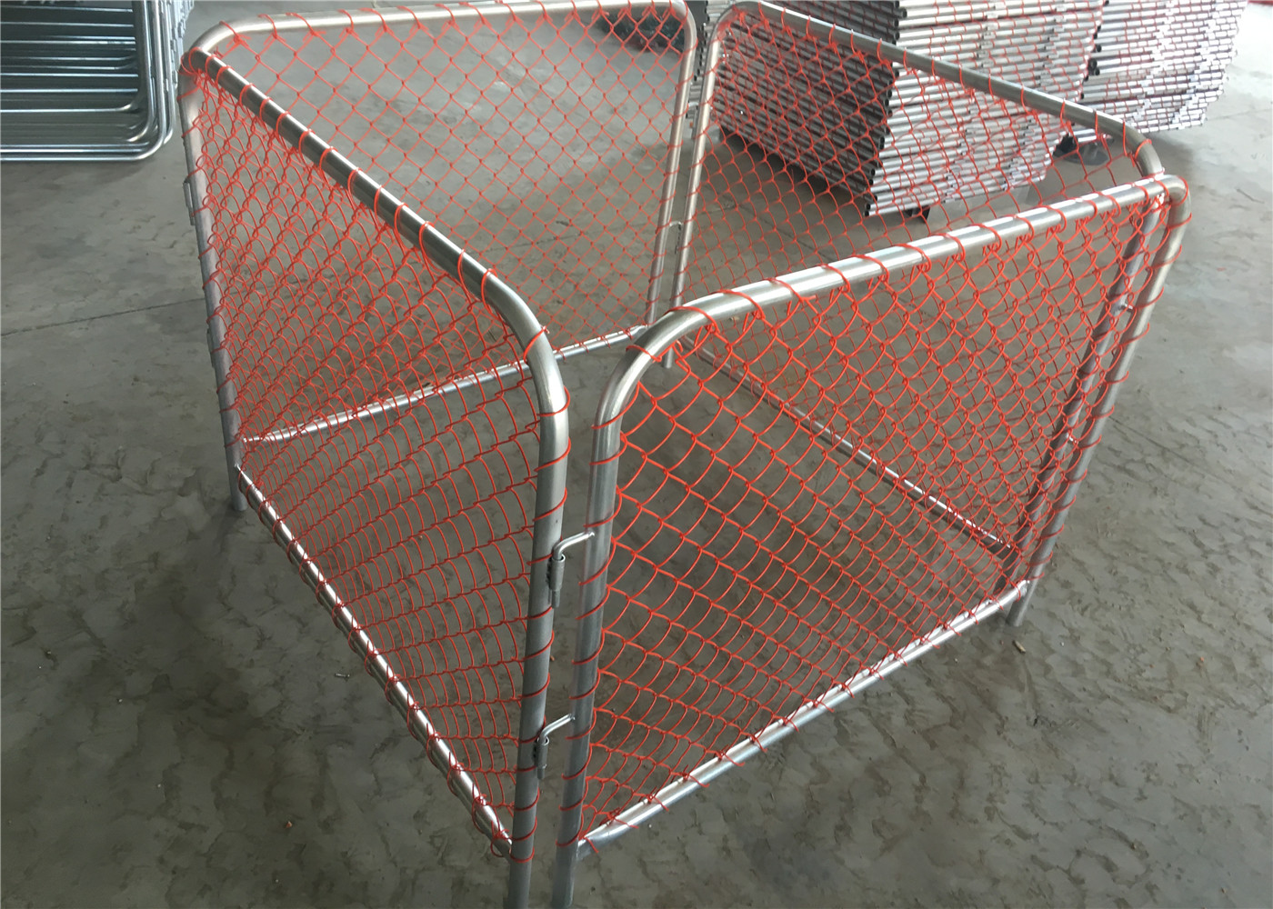 Chain wire mesh Rubbish Cage Containment for Auckland New Zealand Temporary Rubbish Fence