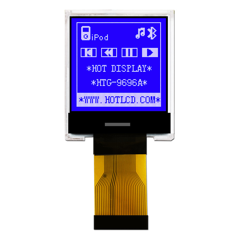 96X96 Graphic COG LCD SSD1848 | FSTN + Display With WHITE Backlight/HTG9696A