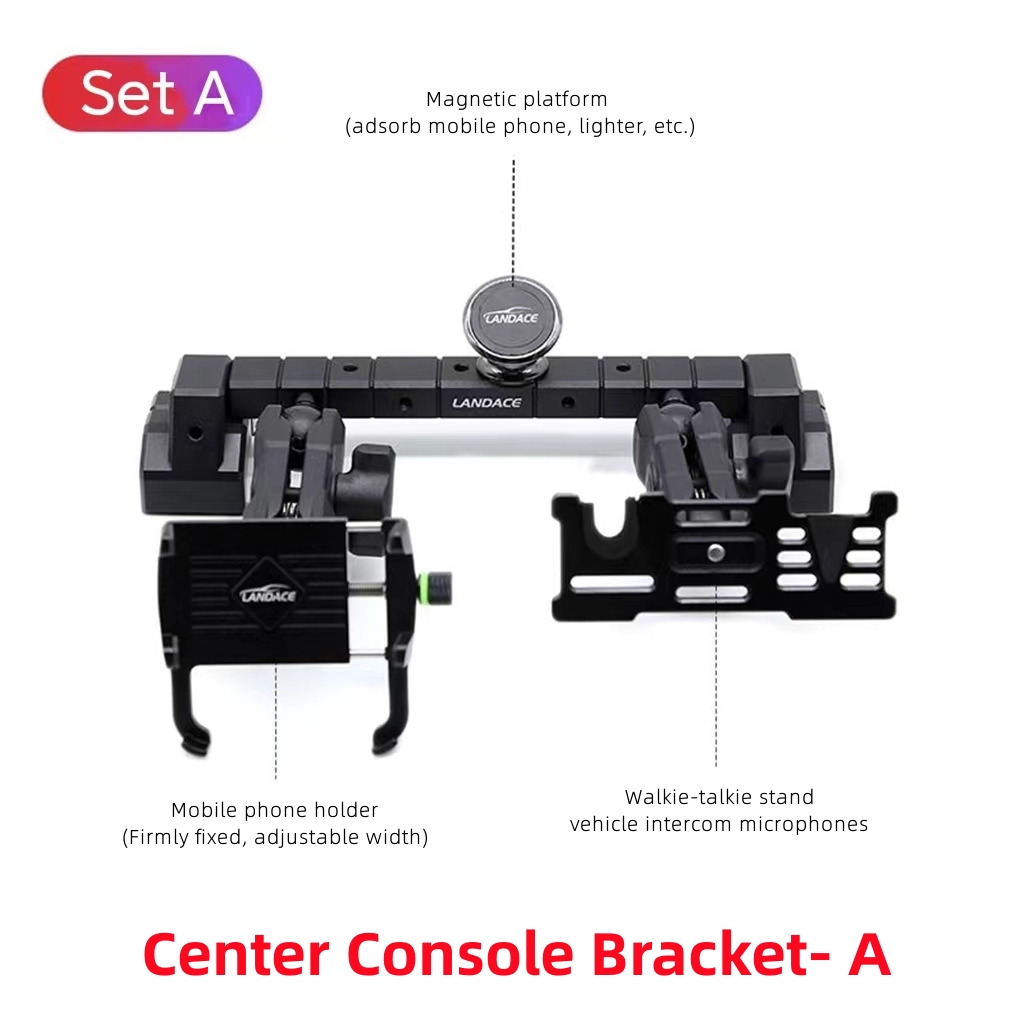 Adjustable Multi function Telescopic Rod Center Console for Jeep Wrangler N.W. 0.45KG
