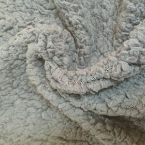  Dyed Polyester Cloth Material Polyester Plush Sherpa With Custom Design Manufactures