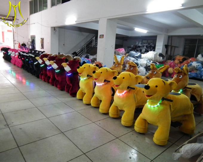 Hansel factory plush motorized riding animals walking ride on animal toy for mall