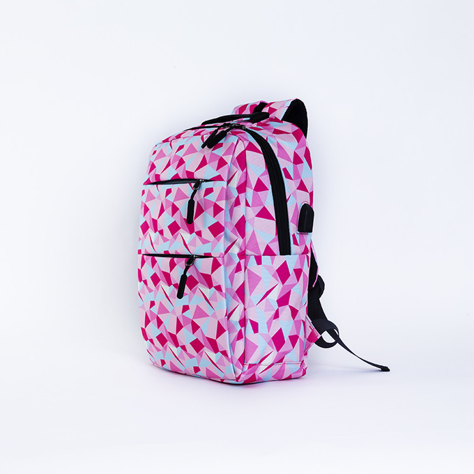 Nylon Ladies Laptop Backpack Set Waterproof 3 Piece School Bag