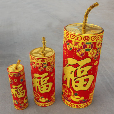 Spring Festival decoration firecracker firecracker window decoration piece for the New Year's New Year indoor decoration