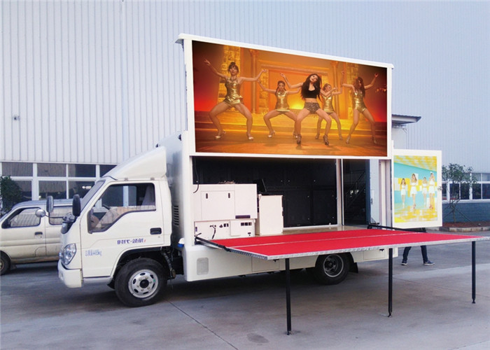 P10mm 6500nits Truck Mounted Led Screen , 960*960mm Vehicle LED Display