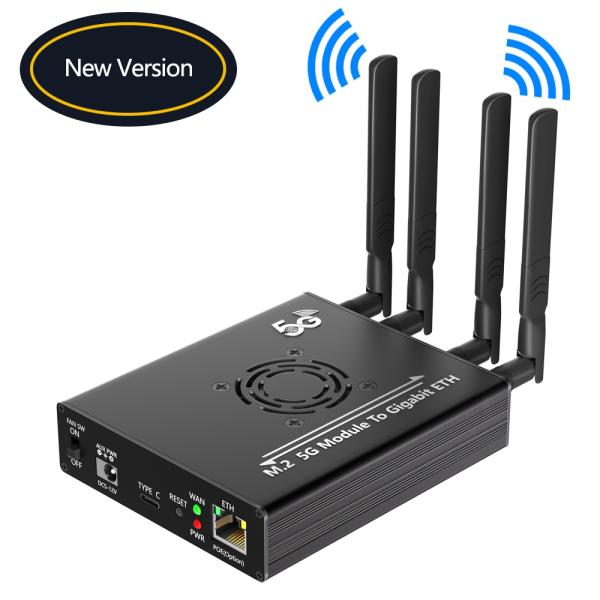  NGFF(M.2) 4G/5G Module To Type C Adapter With POE Module And Dual SIM Card Slot And RJ45 Port, Realtek RTL8125BG Controller Manufactures