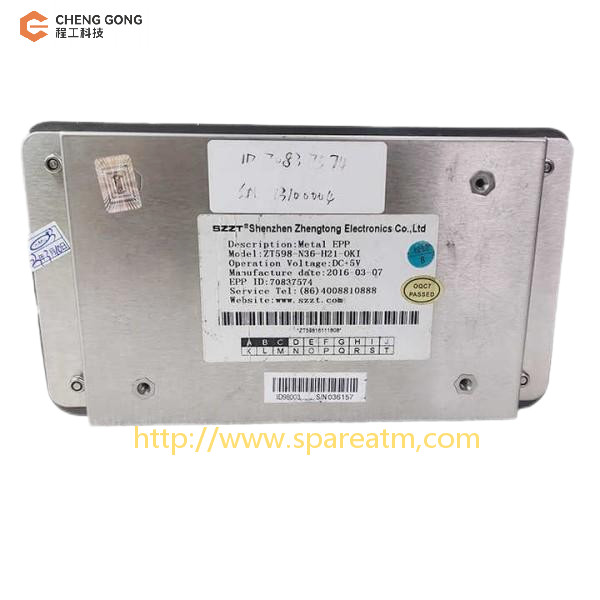 70837574 ZT598-N36-H21OKI 21SE EPP Keyboard OKI Atm Part OKI G7