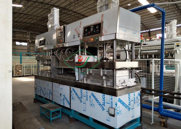 Quality Tableware / Dishware Bagasse Fiber Pulp Molding Machine Semi Automatic for sale