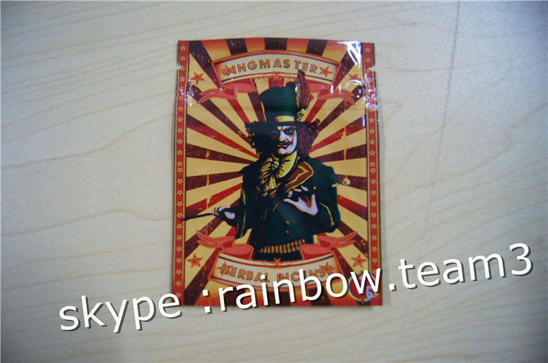 Herbal incense bag/ three side seal zipper bag / custom herbal incense bag for 1g /2g /3g/4g/5g sachet bag for powder