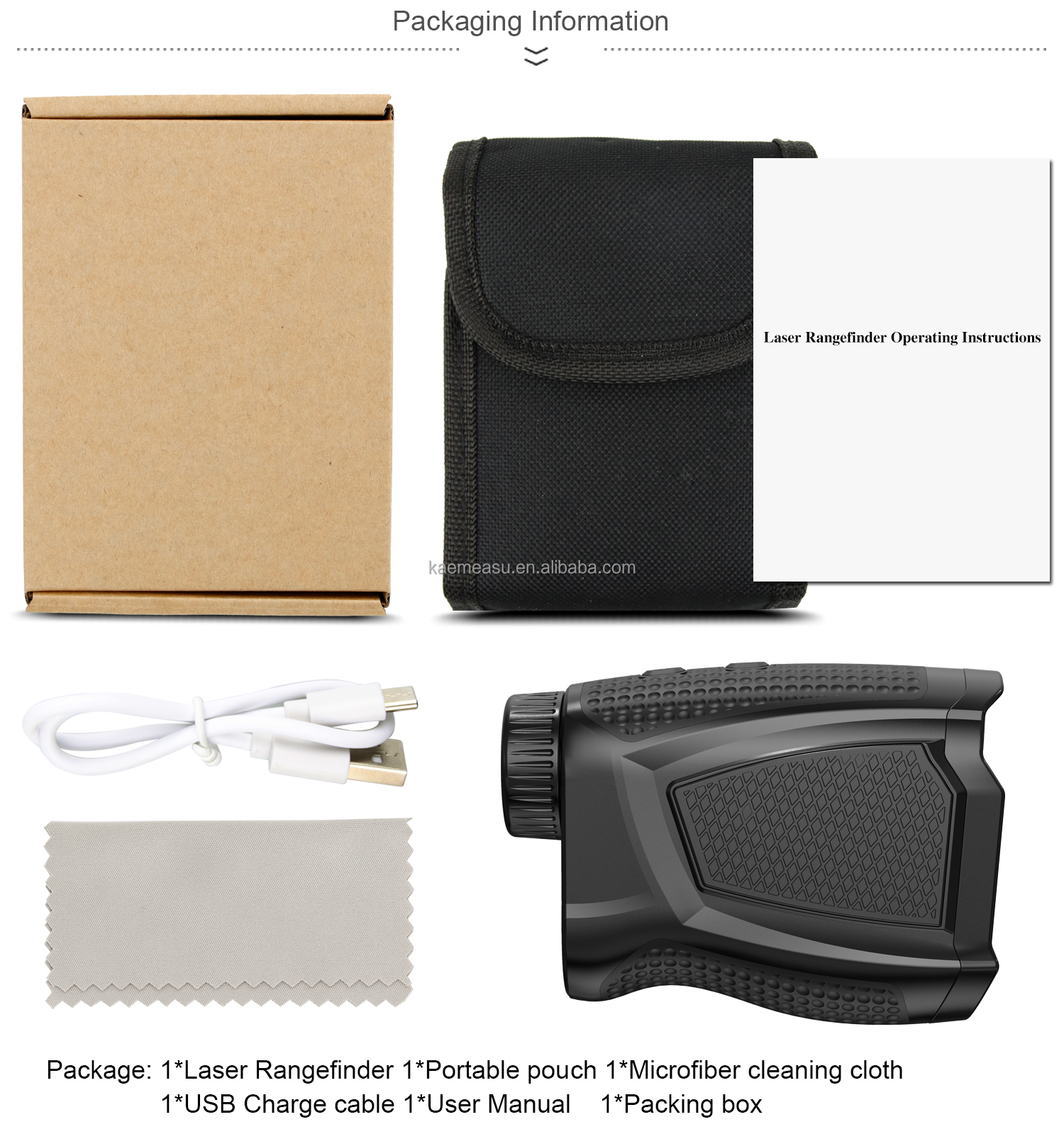 High-precision fast response laser rangefinder 450M telescope golf rangefinder