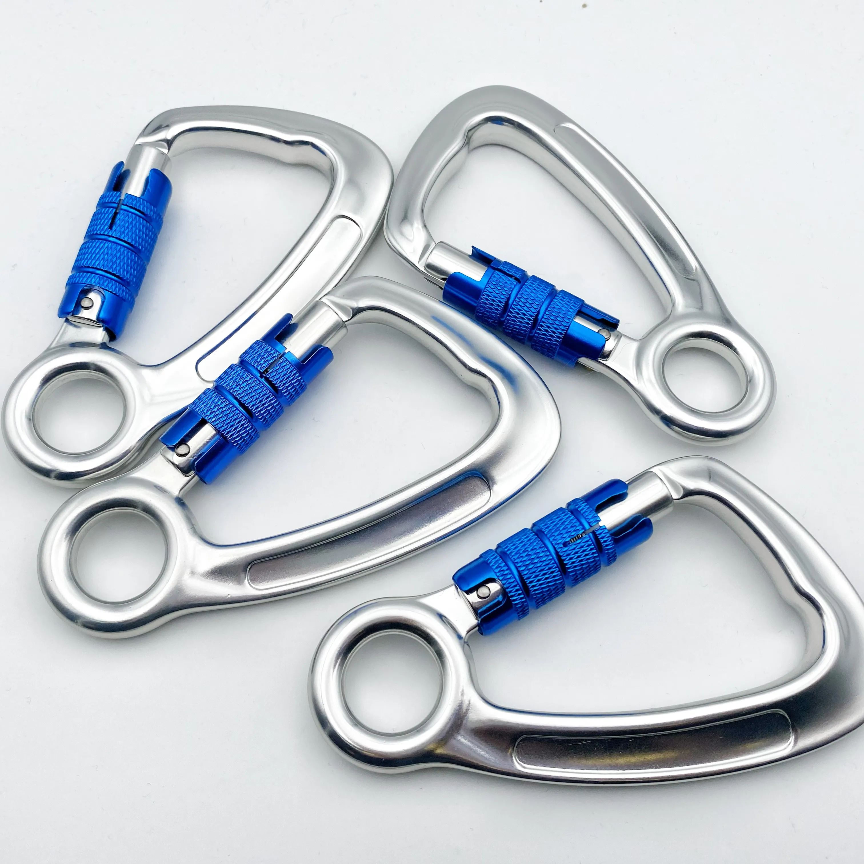 Heavy Industry Aluminum Carabiner 30KN Auto Mountain Climbing Swivel Clip Snap Hook