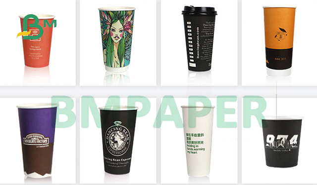 260gsm 280gsm PE Coated White Laminated Cardboard For Normal Paper Cups 886mm 747mm 