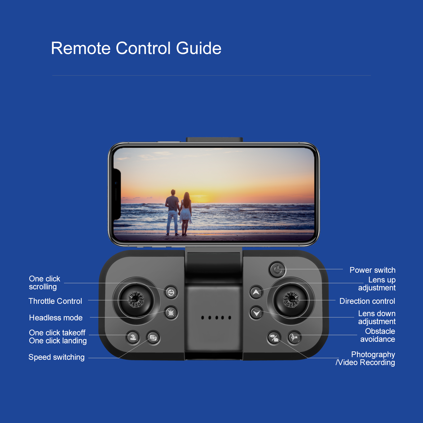 S180 Rc Brushless Drone HD Electrical Adjustment Aerial Photography Wifi Optical Flow Plastic 4 Axis Obstacle Avoidance