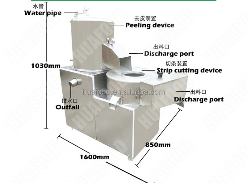 Air Compressor Potato Washing/Drying/Sorting/Grading Machine