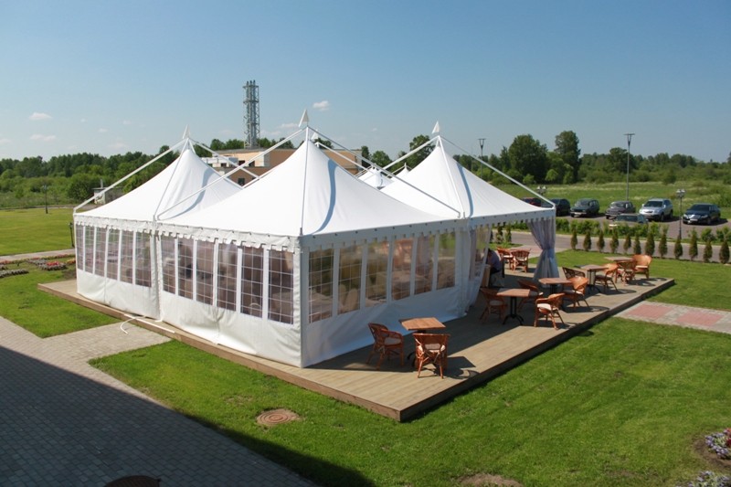 High Peak Beach Gazebo Tent for Parties, White Outdoor Gazebo Canpoy Marquee for Garden