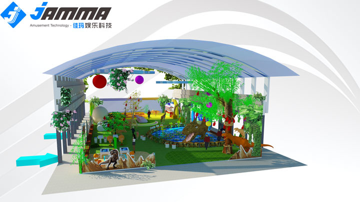 Children Virtual Reality Game Park , Body Sensor Virtual Amusement Park Games