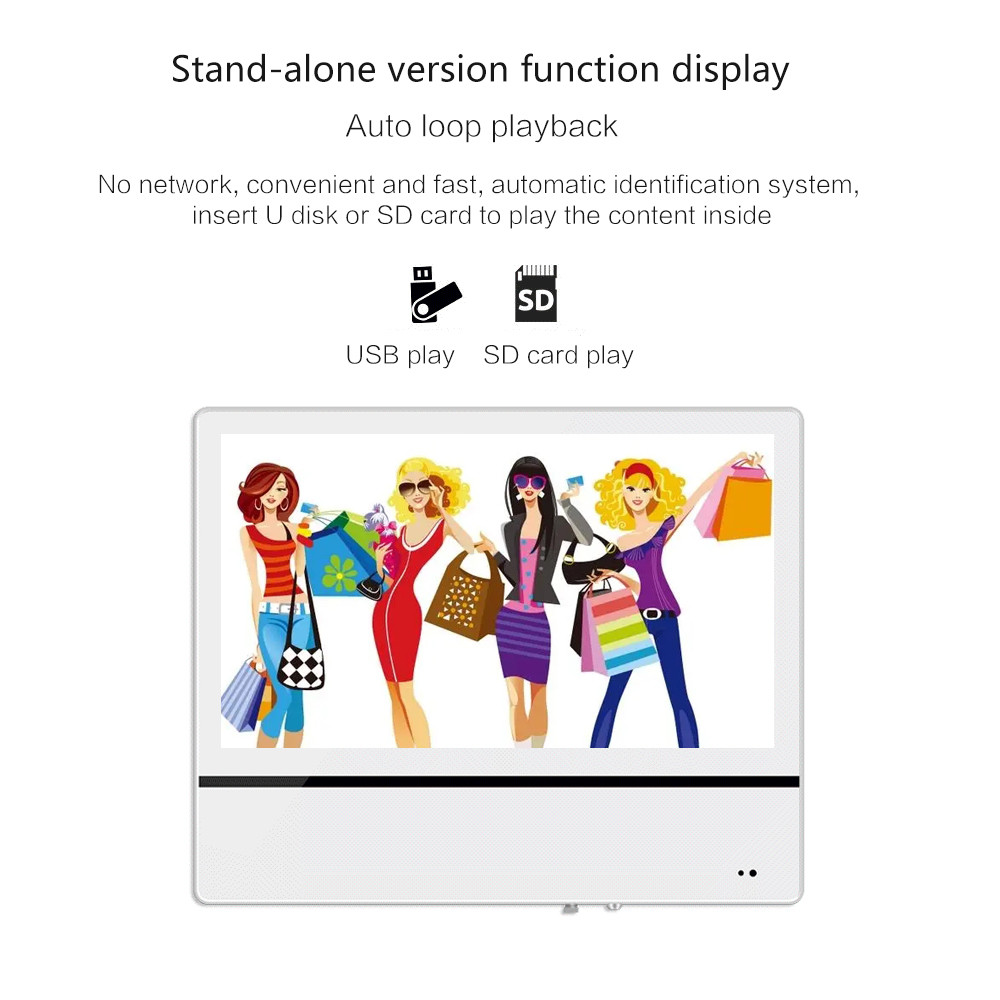 18.5" Panel Size Android Elevator Lcd Screen 19" Digital Signage Advertising Screens