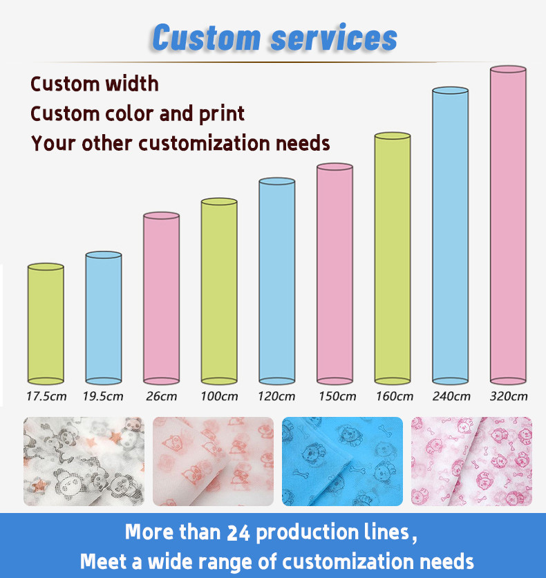 Soft Feeling Plain Bamboo Non Woven Viscose Fabric Anti Bacteria