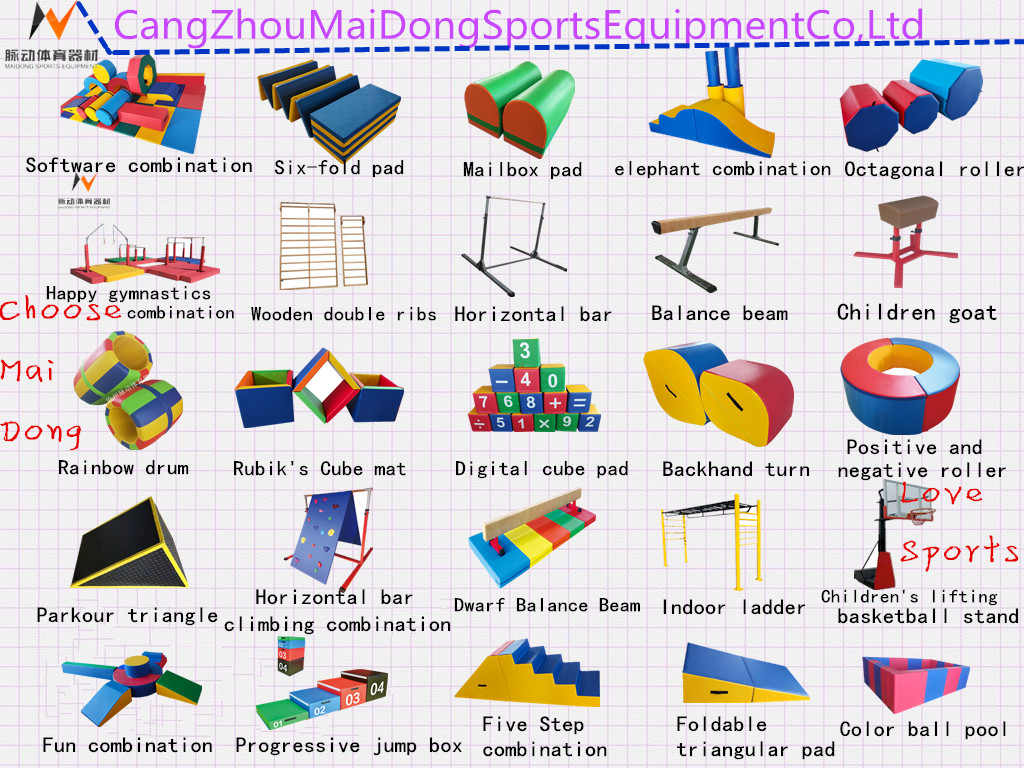 Fitness Equipment Wooden Tripod for Children's Parkour Training and Sensory Development