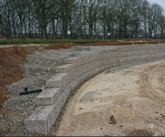 2m X 1m X 1m Gabion Fence 275g Zinc Coated Welded Gabion Basket For Riverbank Protection