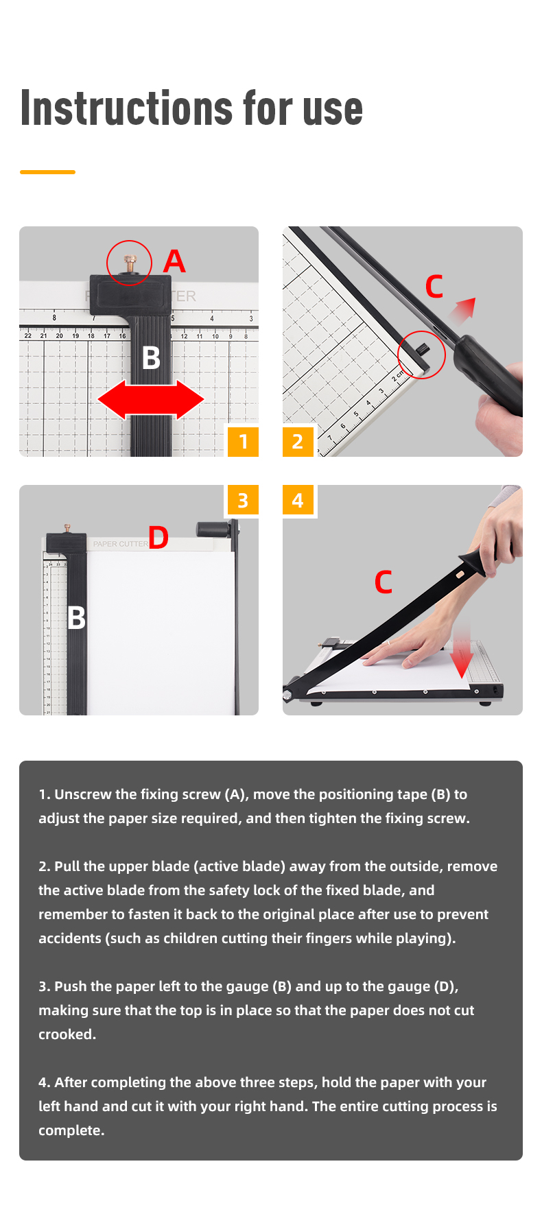 Precision Cutting Made Easy with Our A4 Manual Paper Cutter Aluminium Alloy