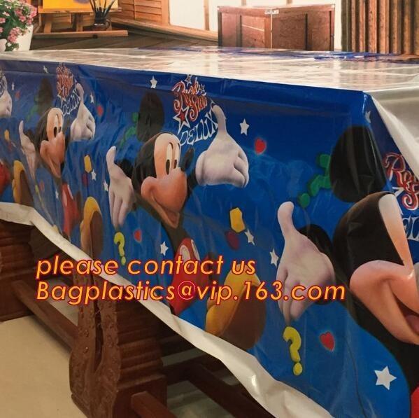 Vinyl Tablecloth PEVA Spillproof Wipeable Oilcloth Tablecloth Rectangle Heavy