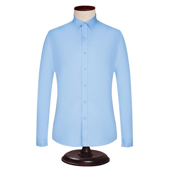 Breathable Material Advantage 2021 Cotton/Bamboo Fiber Long Sleeve Dress Shirt
