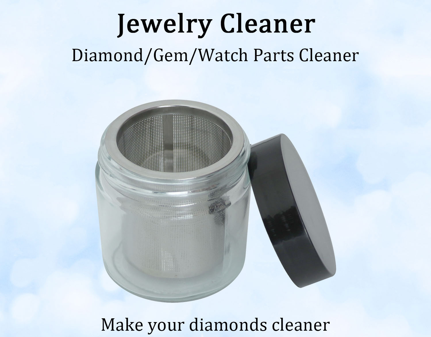 Diamond Stone Jewelry Cleaning Machines Manual Stainless Steel