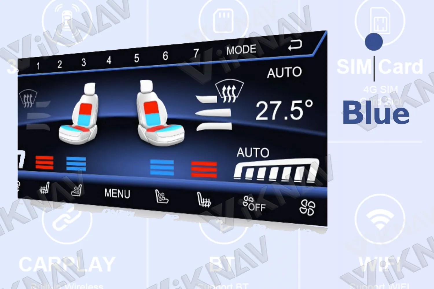 2014-2022 BMW X1 8.8-inch Air Conditioning Screen AC Panel digital touch screen lcd digital display