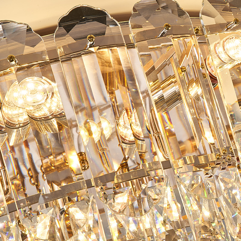 Luxury Led Ceiling Chandelier For Living Room Big Crystal Lamp ceiling light fixture(WH-CA-67)
