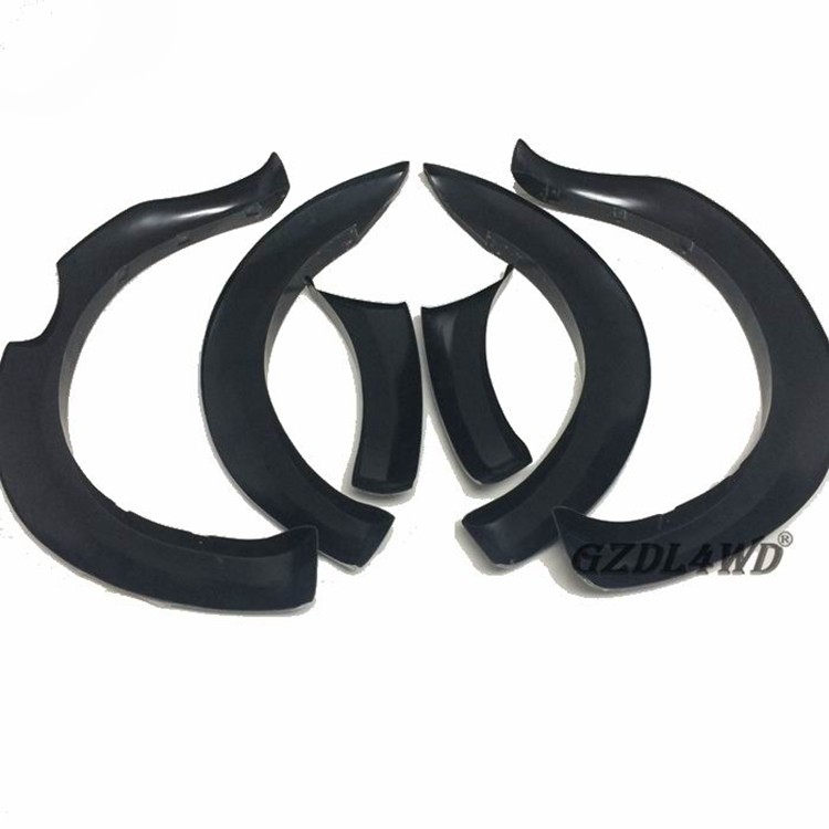 Pocket Style 4x4 Wheel Arch Flares For Ford Ranger 2015-2017 Gloss Black