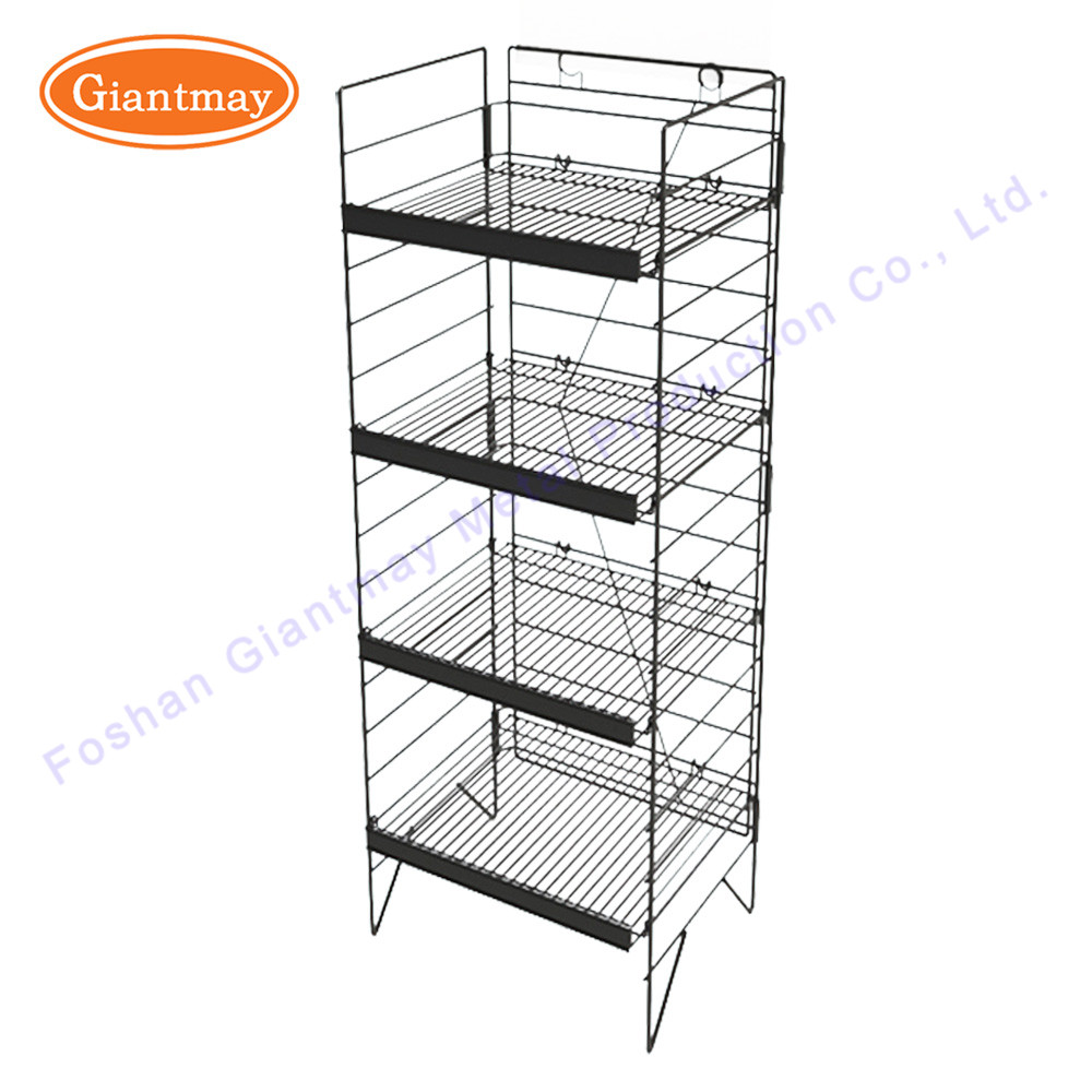 Retail Store Bread Shop Stand Wire Mesh Display Rack