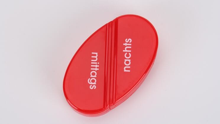 Portable Creative style foldable travel plastic cup with pill case, Random color creative travel cup with pill case for
