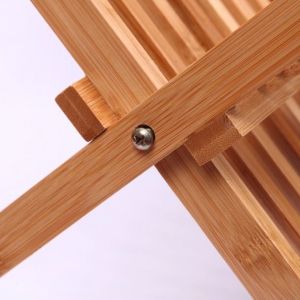 Easy to Clean Natural Bamboo Dish Rack with 1L Capacity and Custom Design