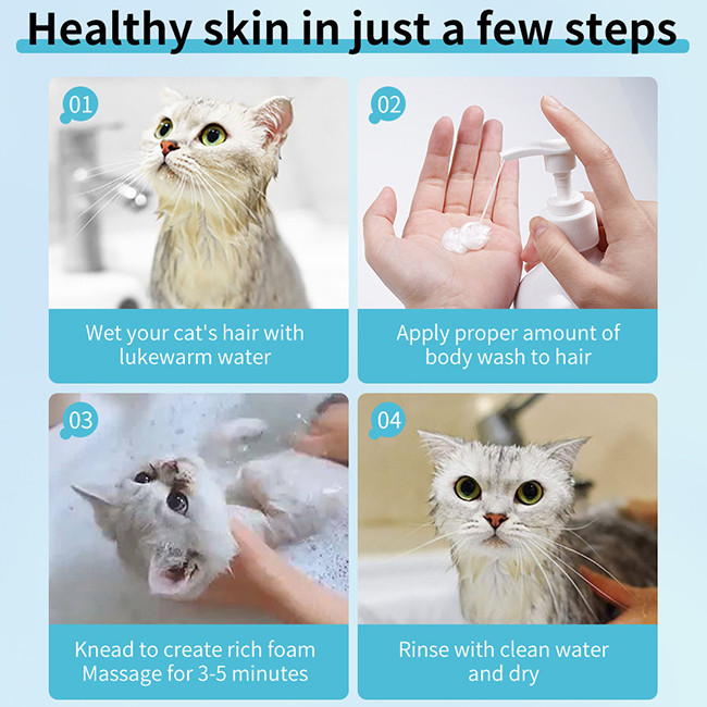 Pet Shower Gel Shampoo Decontamination And Fragrance Cat Dog Shower Gel
