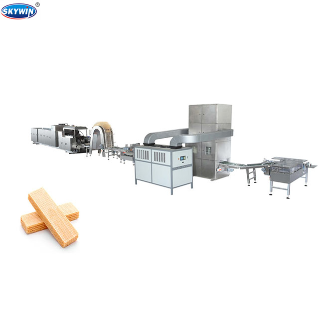 Automatic 75 Moulds 240kg/Hr Wafer Biscuit Manufacturing Equipment