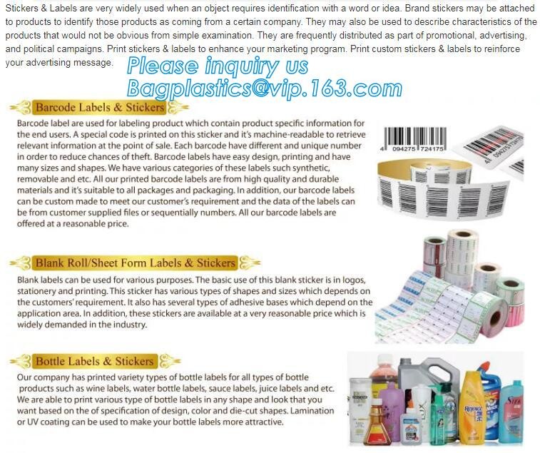 Die Cut Foil stamping, Waterproof Vinyl PVC Custom Logo Sticker Label, matte finish, PP label, PET sticker